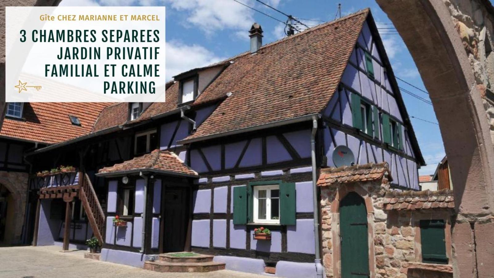 Gite Marcel Et Marianne Jardin Et Parking Privatifs Ebersheim Exteriör bild